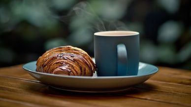 coffee and croissant