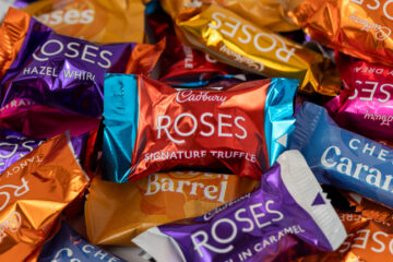 Pile of Cadburys Roses