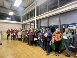 Carol Singing at Sainsburys