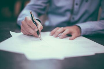 Signing paperwork